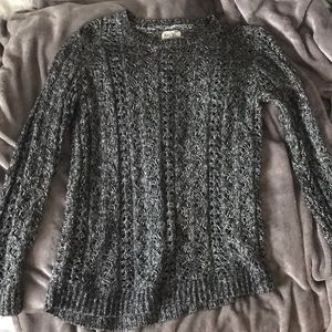 Black knitted sweater